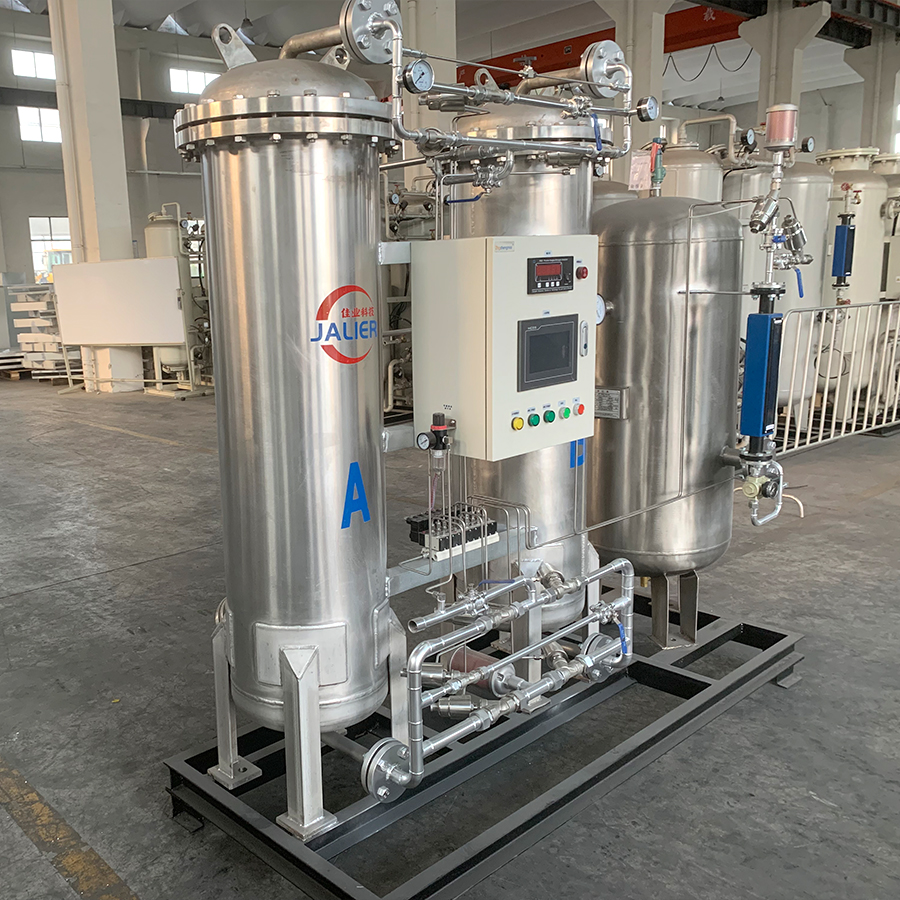 10 Нм3/ч 99,9% компактный автоматизированный портативный генератор азота для пищевой промышленности из нержавеющей стали