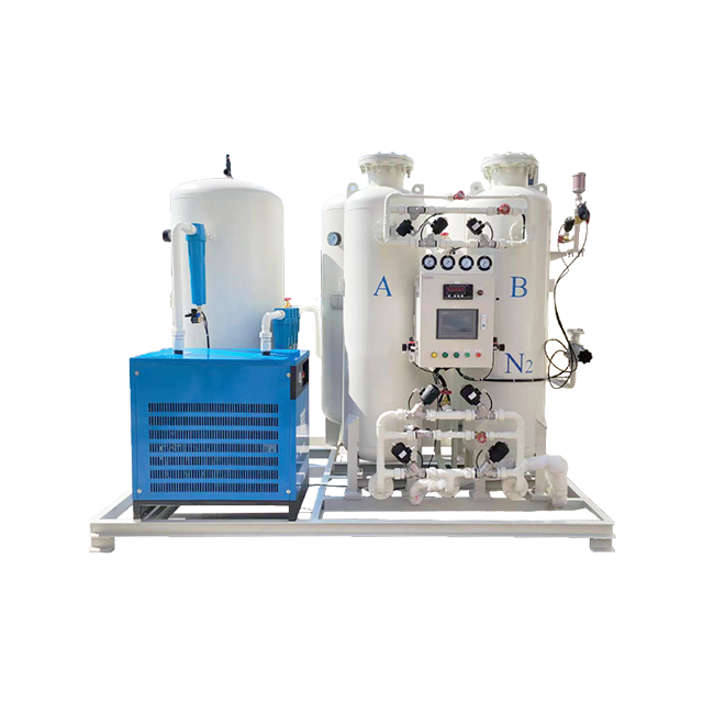 Компактный промышленный генератор оцинкованного азота производительностью 5 нм3/ч, 99,5%